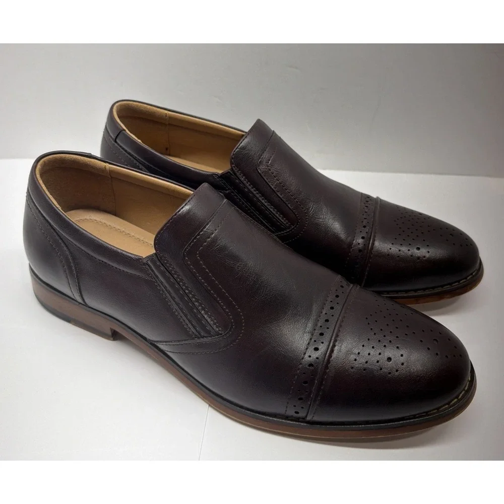 PERRY ELLIS PORTFOLIO Men's Shoes Brown Size 9.5  Business Office‎ Formal